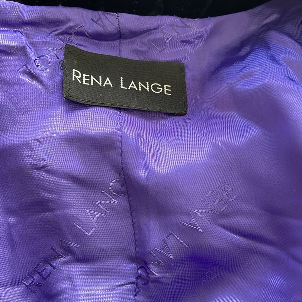Rena Lange Velvet Black Blazer Size FR 34 US 4 - Picture 11 of 13